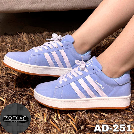 Tenis campus azules  3